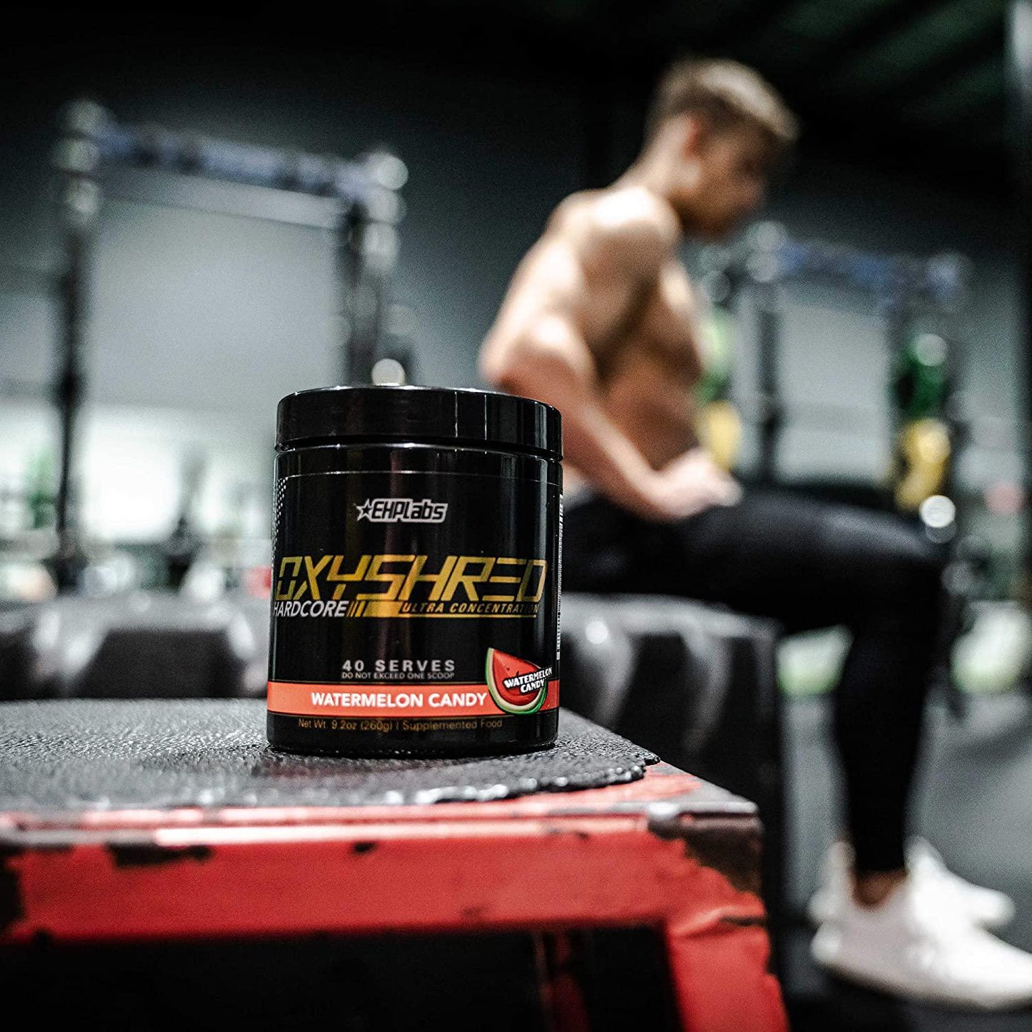 OxyShred Hardcore Thermogenic Fat Burner by EHPlabs - Weight Loss Supplement, Energy Booster, Pre-Workout, Metabolism Booster (Watermelon Candy)