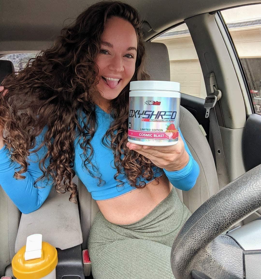 OxyShred Thermogenic Fat Burner by EHPlabs - Weight Loss Supplement, Energy Booster, Pre-Workout, Metabolism Booster (Cosmic Blast)