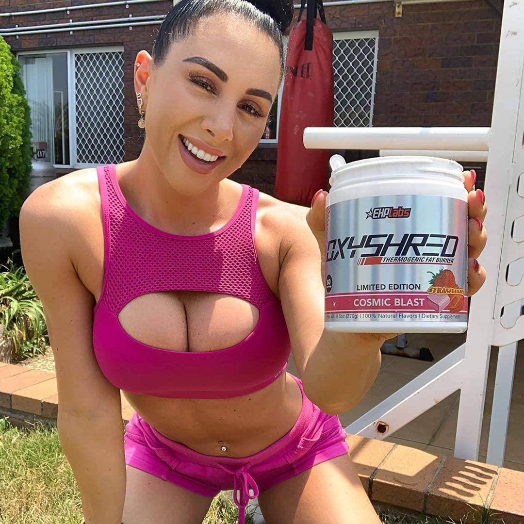 OxyShred Thermogenic Fat Burner by EHPlabs - Weight Loss Supplement, Energy Booster, Pre-Workout, Metabolism Booster (Cosmic Blast)