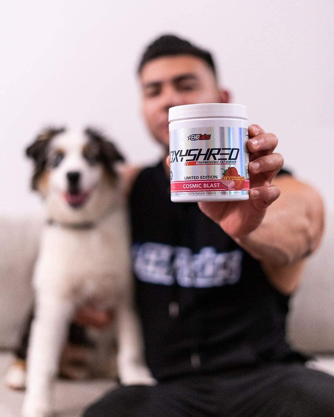 OxyShred Thermogenic Fat Burner by EHPlabs - Weight Loss Supplement, Energy Booster, Pre-Workout, Metabolism Booster (Cosmic Blast)