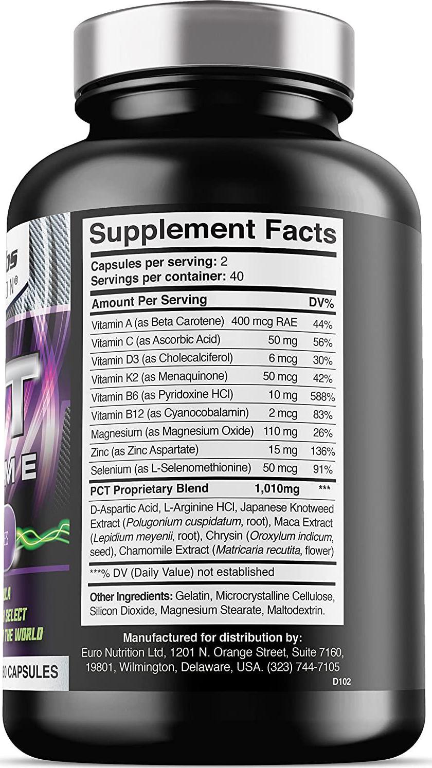 PCT Xtreme - PCT Supplement for Men - 4 Week Course - Post Cycle Support Booster (80 Capsules)