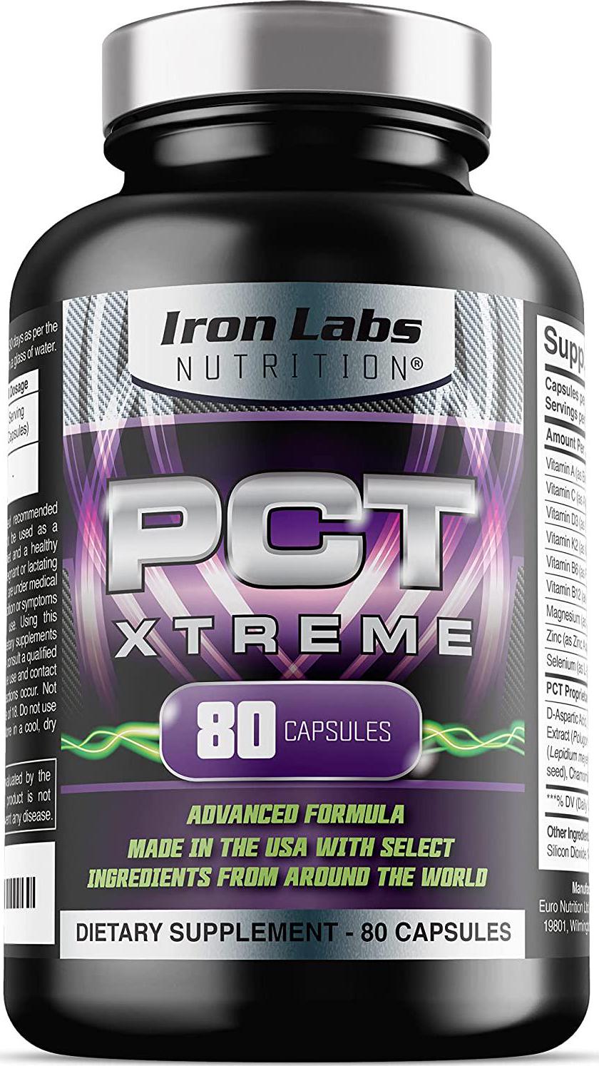 PCT Xtreme - PCT Supplement for Men - 4 Week Course - Post Cycle Support Booster (80 Capsules)