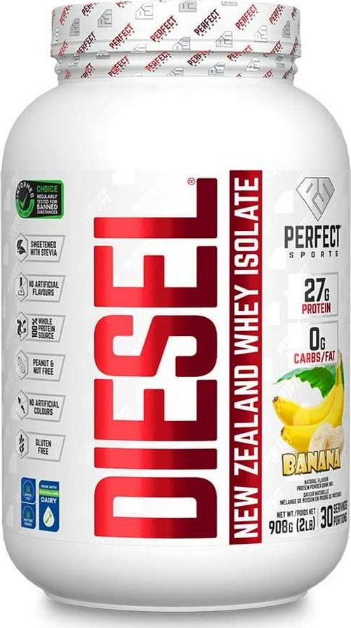 PERFECT SPORTS DIESEL New Zealand Whey Isolate, 2 lbs, Banana
