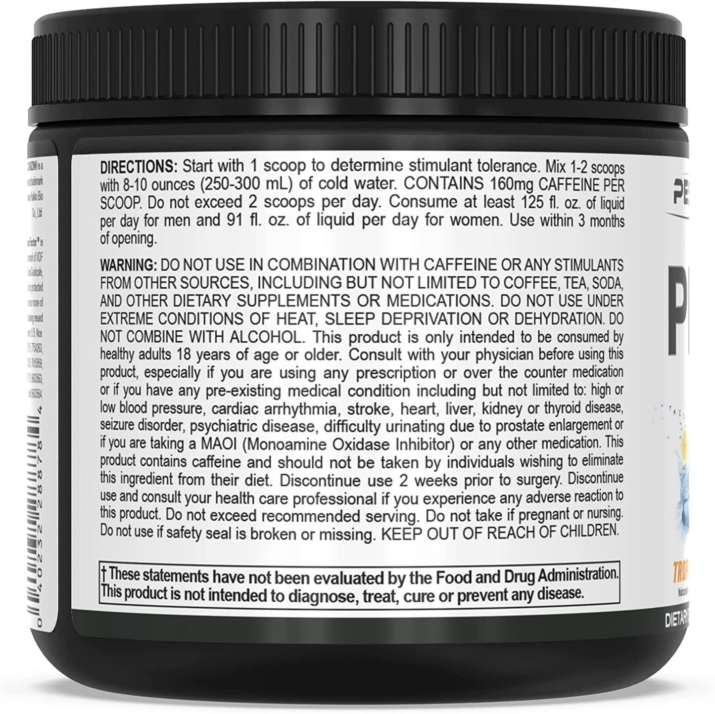 PEScience Prolific Pre Workout, Tropical Twist, 40 Scoops, Energy Supplement with Nitric Oxide