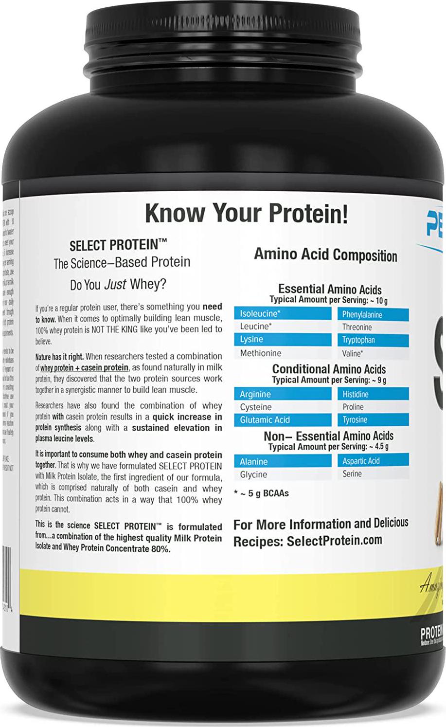 PEScience Select Low Carb Protein Powder, Peanut Butter Cookie, 55 Serving, Keto Friendly and Gluten Free