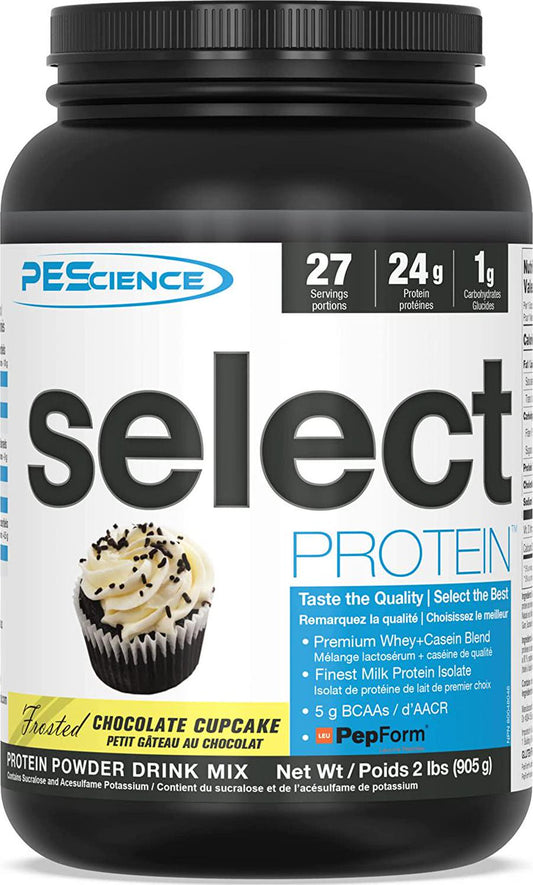 PEScience Select Low Carb Protein Powder, Chocolate Cupcake, 27 Serving, Keto Friendly and Gluten Free