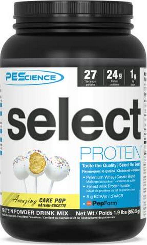 PEScience Select Low Carb Protein Powder, Cake Pop, 27 Serving, Keto Friendly and Gluten Free