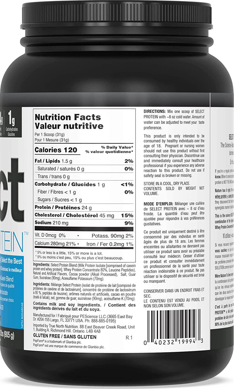 PEScience Select Low Carb Protein Powder, Chocolate Cupcake, 27 Serving, Keto Friendly and Gluten Free