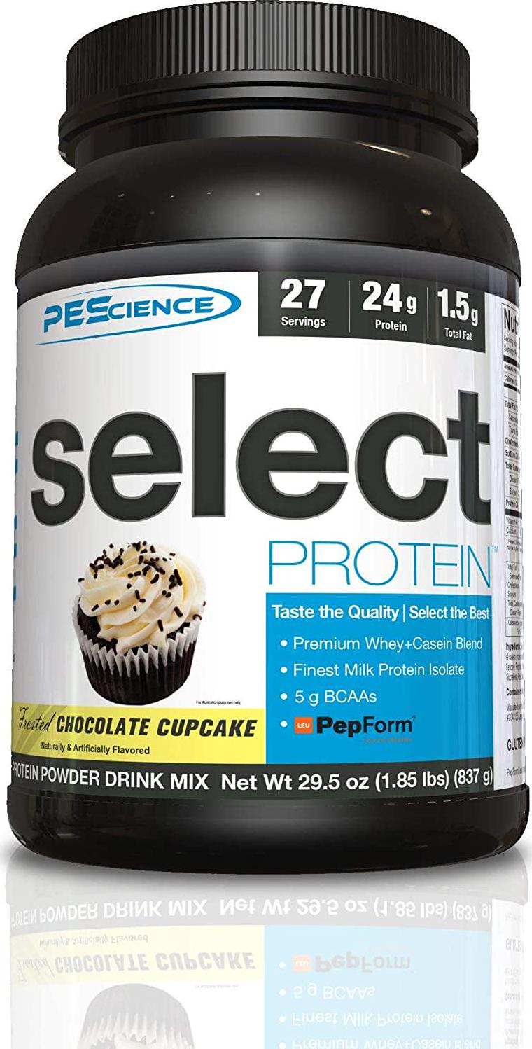 PEScience Select Protein Powder, Chocolate Cupcake, 27 Serving, Whey and Casein Blend