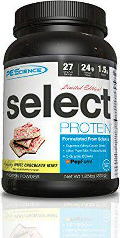 PEScience Select Protein Powder, Peppermint Bark, 27 Serving, Whey and Casein Blend