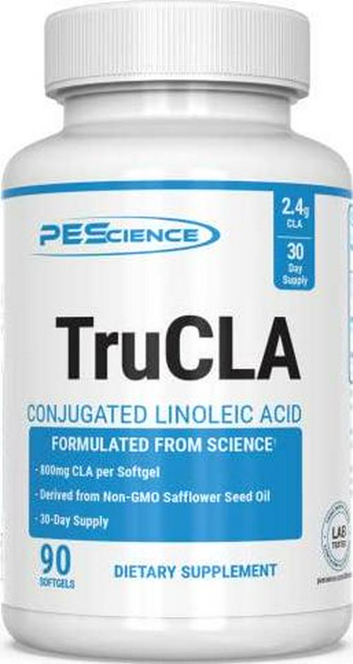 PEScience TruCLA, High Potency CLA for Weight Loss and Lean Muscle, 3000 mg, 90 Capsules