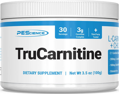 PEScience TruCarnitine, L-Carnitine-L-Tartrate Superior Absorption Formula, 30 Serving