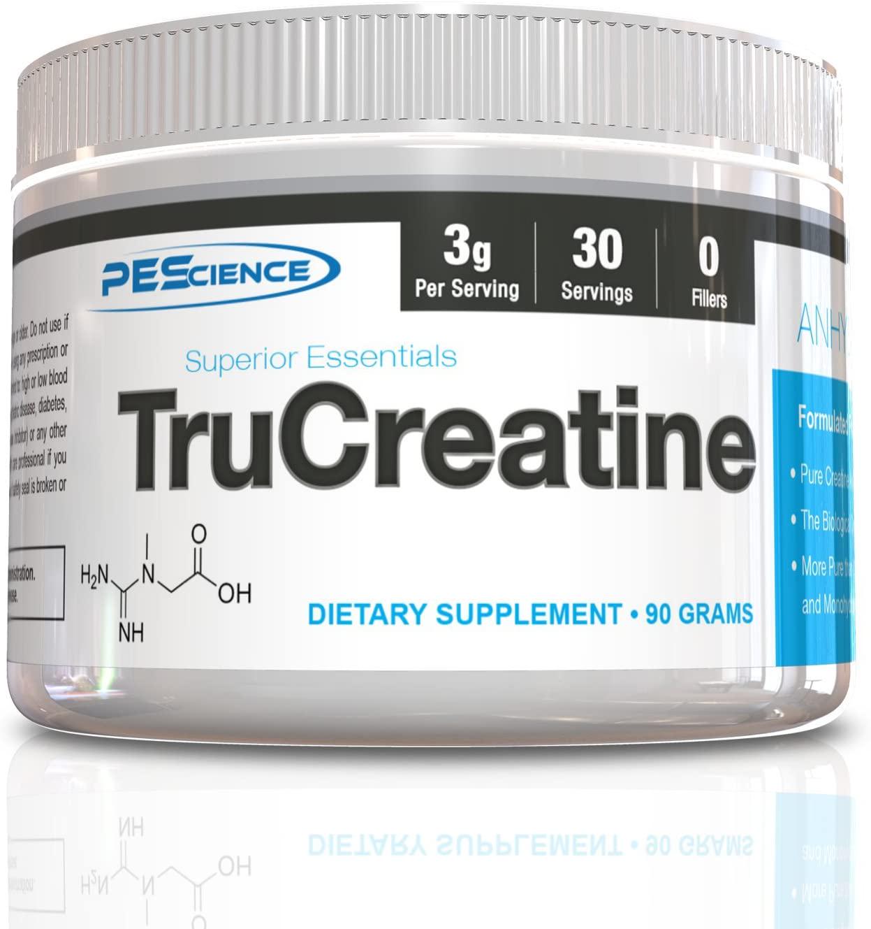 PEScience Trucreatine Creatine Anhydrous, 30 Count