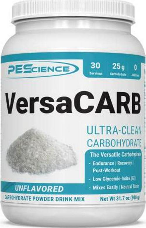 PEScience VersaCARB, Carb-10 Intra and Post Workout and Recovery Carb Powder, 30 Serving, Low Glycemic and Gluten Free