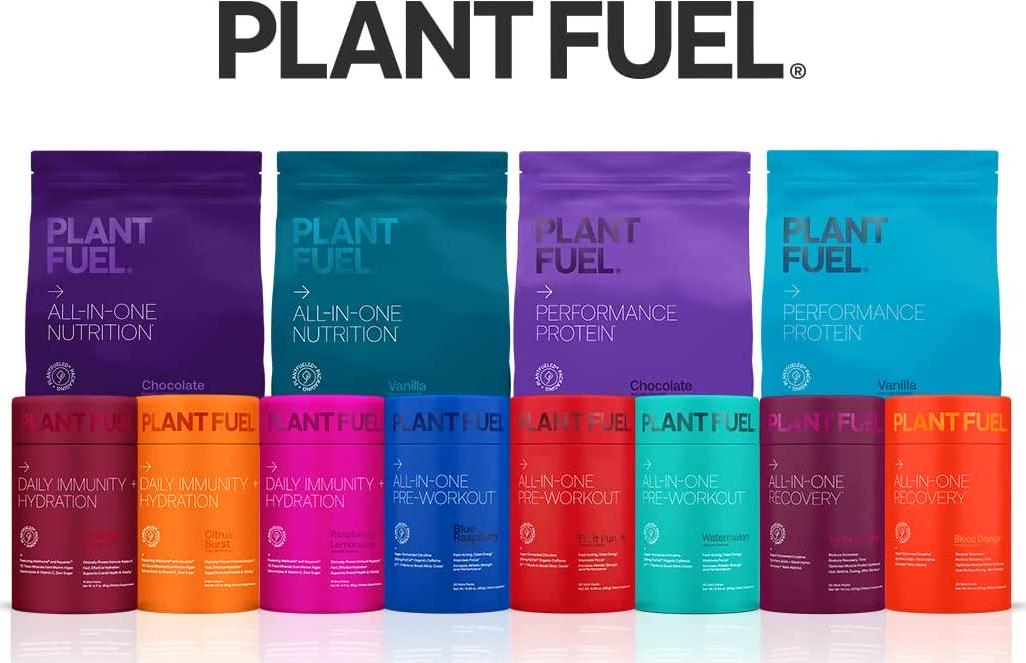 PLANTFUEL Vegan All-in-One Nutrition Meal Replacement, Vanilla - Superfood Packed Plant Based Protein Powder, 20g Protein, 5g Fiber - 20 Servings, 1.85 LBS