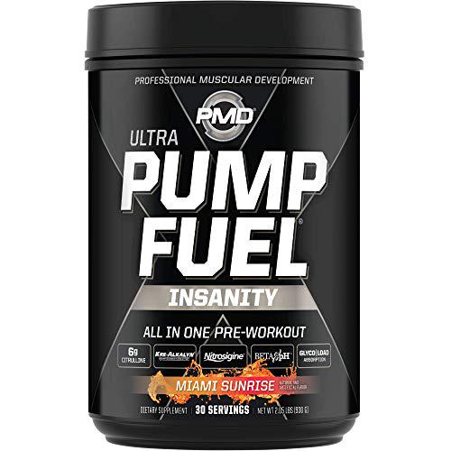 PMD Sports PMD Sports Ultra Pump Fuel Insanity - Pre Workout - Miami Sunrise (30 Servings) and PMD Sports Omega Cuts Elite Thermogenic Fat Burner (90 Softgels)