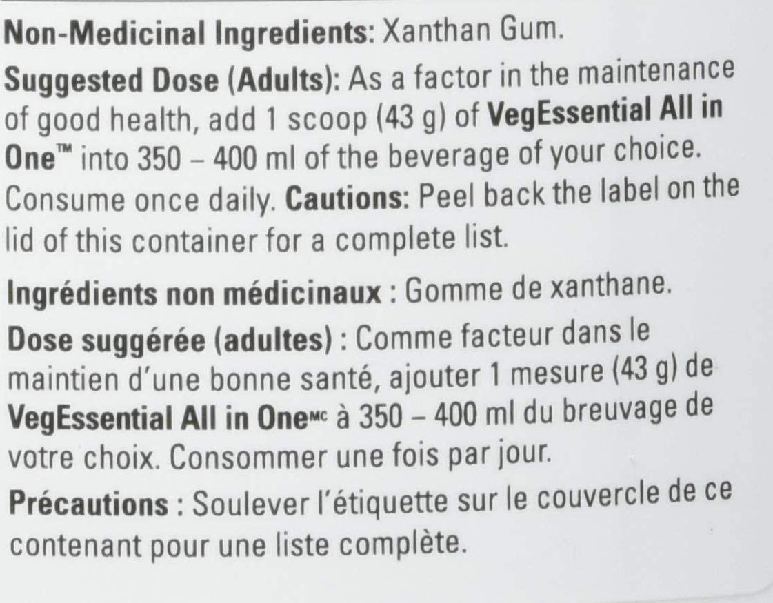 PROGRESSIVE Vegessential All-In-One - Unflavoured, 840 GR