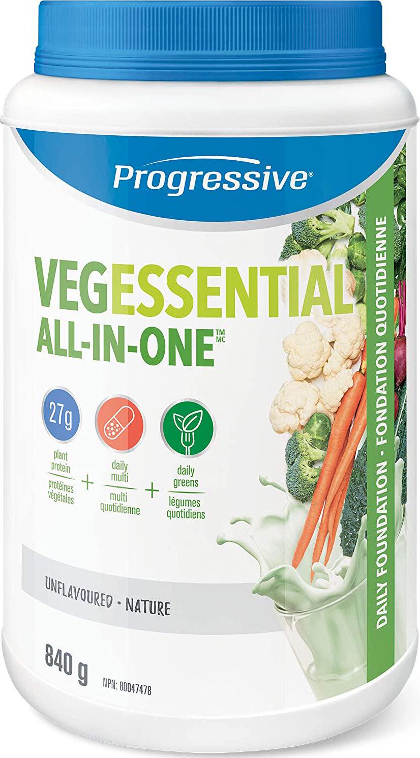 PROGRESSIVE Vegessential All-In-One - Unflavoured, 840 GR