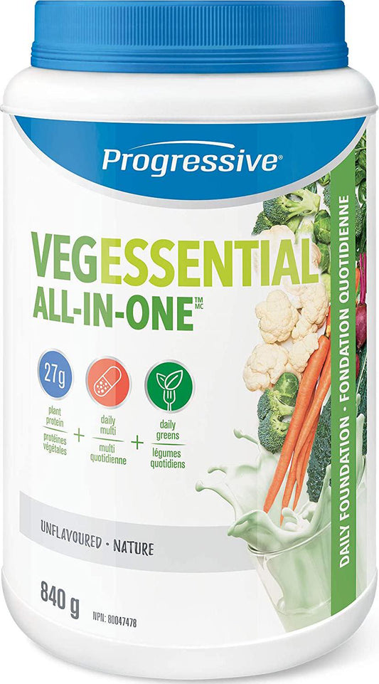 PROGRESSIVE Vegessential All-In-One - Unflavoured, 840 GR