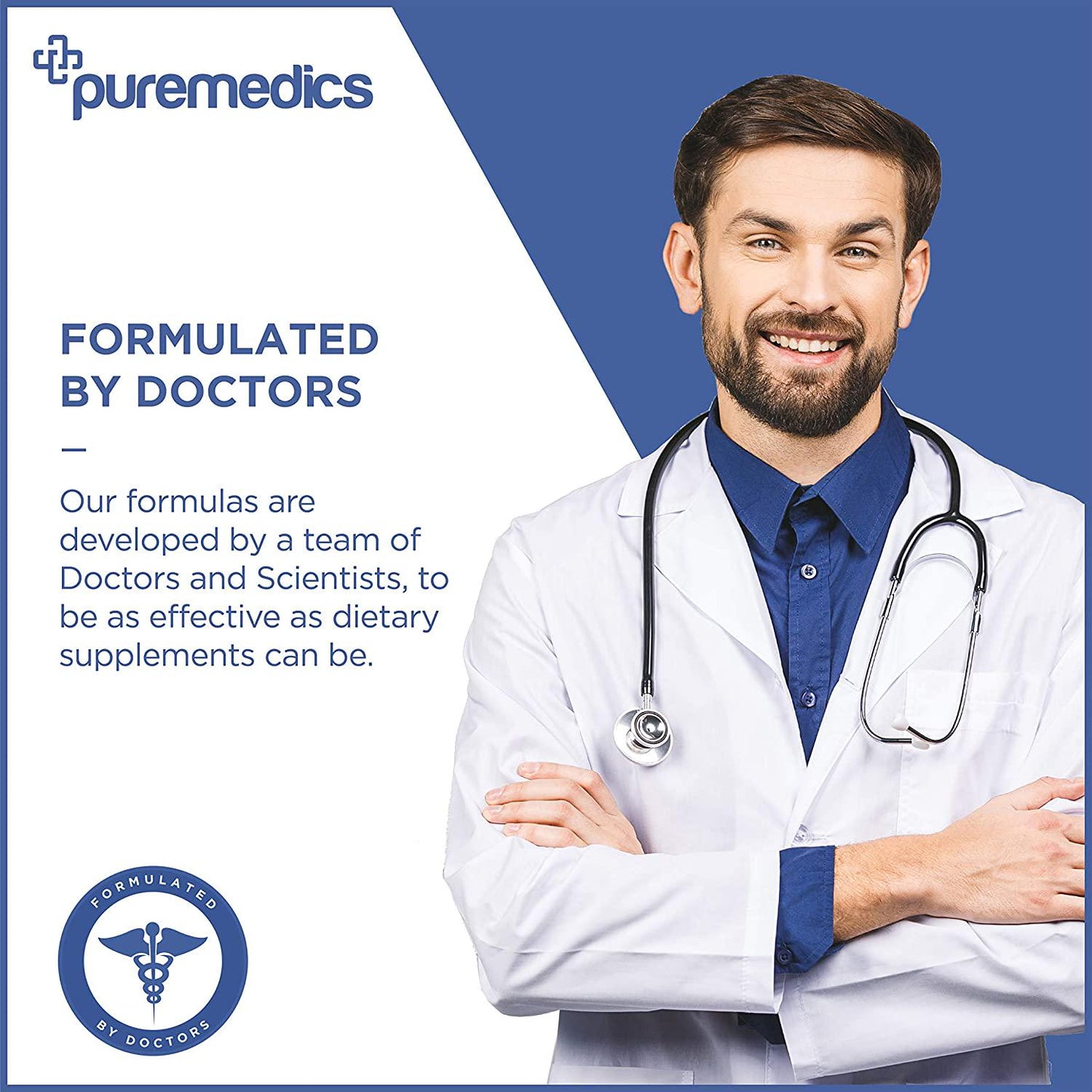 PUREMEDICS ZMA Capsules - ZMA Supplements to Promote Exercise Recovery and Muscle Strength - Pharmaceutical-Grade - 3rd Party Certified - Hypoallergenic - Vegan/Vegetarian - 90 Capsules