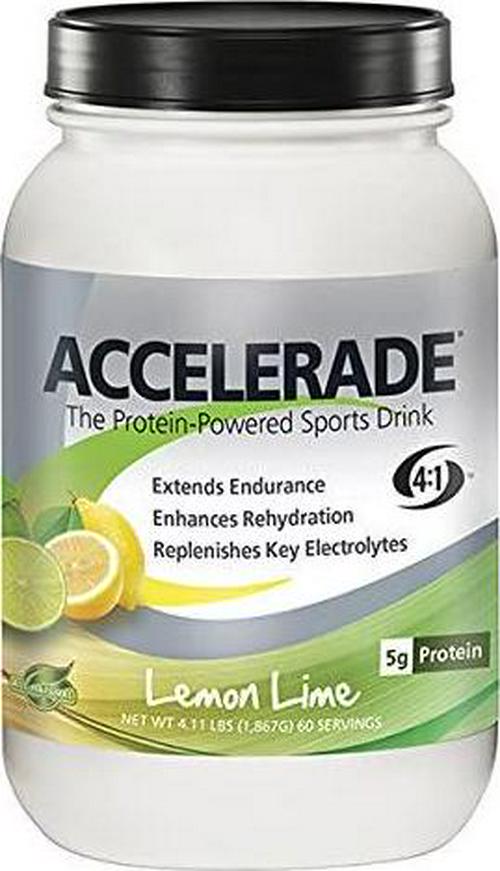 PacificHealth Accelerade, All Natural Sport Hydration Drink Mix with Protein, Carbs, and Electrolytes for Superior Energy Replenishment - Net Wt. 4.11 lb., 60 serving (Lemon Lime)