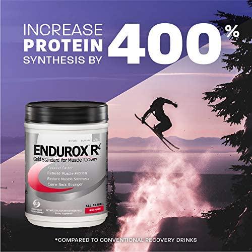 PacificHealth Endurox R4, Post Workout Recovery Drink Mix with Protein, Carbs, Electrolytes and Antioxidants for Superior Muscle Recovery, Net Wt. 4.56 lb, 28 Serving (Fruit Punch)