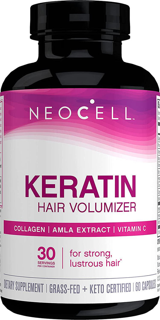 (Pack of 1) - NeoCell Corporation - Keratin Hair Volumizer, 60 tablets