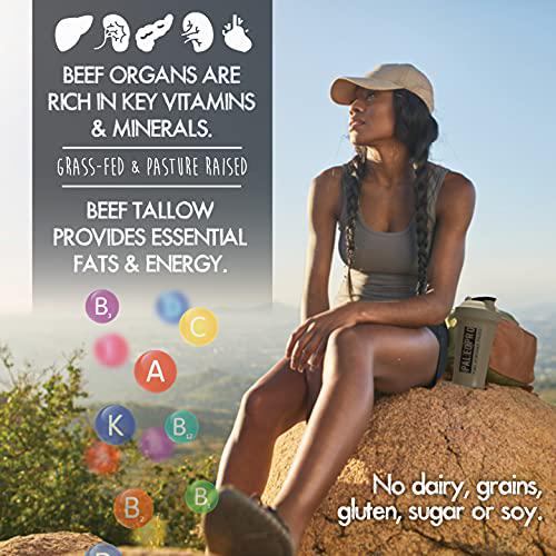 PaleoPro Carnivore Complete (Ancient Cacao) Pastured and Cage-Free Protein, Grass-Fed Beef Tallow, Beef Organs | No Sugar, Soy, Grains or Net Carbs | Gluten Free. Paleo and Keto Macros (15 Servings)