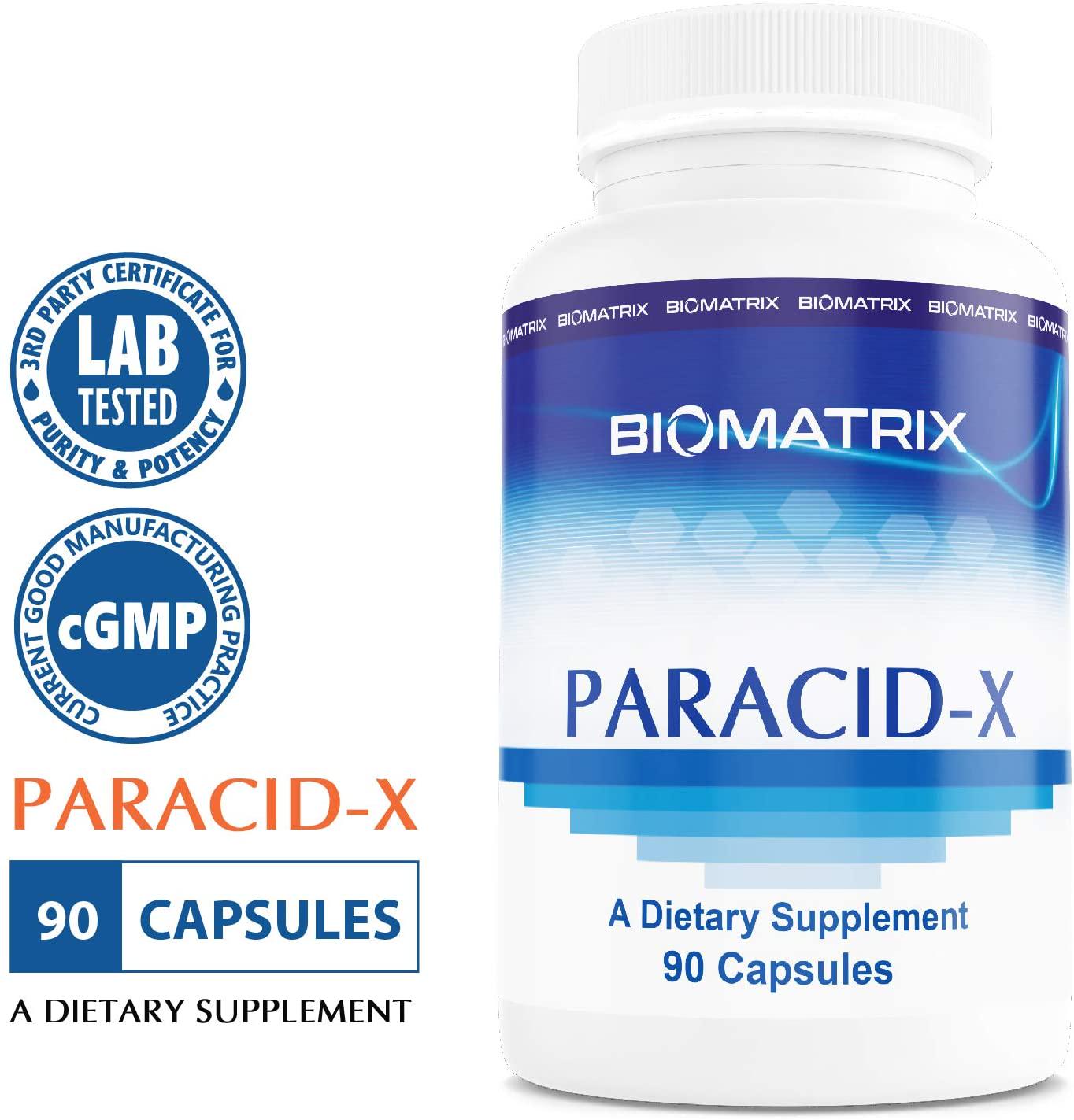 Paracid-X (90 Capsules) for Parasite Cleanse of Gut, Intestines, and Stomach, Anti-Parasitic and GI Support, Sweet Wormwood, Black Walnut Hull, Berberine Sulfate, Artemisinin, Anti-Microbial