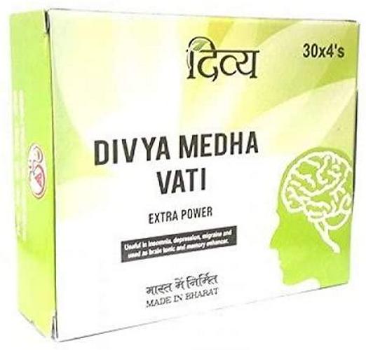 Patanjali Divya Medha Vati 30 x 4's (Total 120 Tablets)