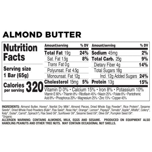 Perfect Bar, Dark Chocolate Chip Peanut Butter Snack Size and Almond Butter Bar Bundle, .88 - 2.3 Ounce Bar, 16 Count