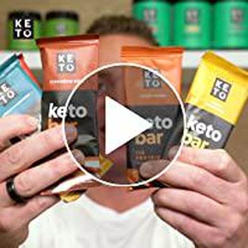 Perfect Keto Bars - The Cleanest Keto Snacks with Collagen and MCT. No Added Sugar, Keto Diet Friendly - 3g Net Carbs, 19g Fat, 10g protein - Keto Diet Food Dessert (Almond Butter Brownie, 12 Bars)
