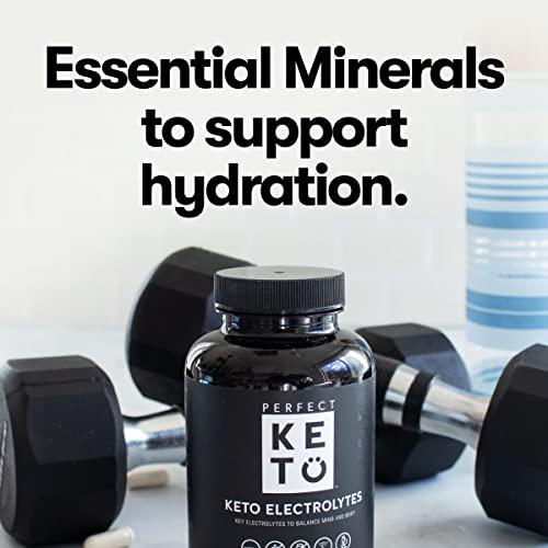 Perfect Keto Electrolytes Hydration Powder | Added Vitamin D to Boost Absorption and Support a Healthy Immune System | Sugar Free, No Carbs, Calories or Fillers | Keto-Friendly and Non-GMO
