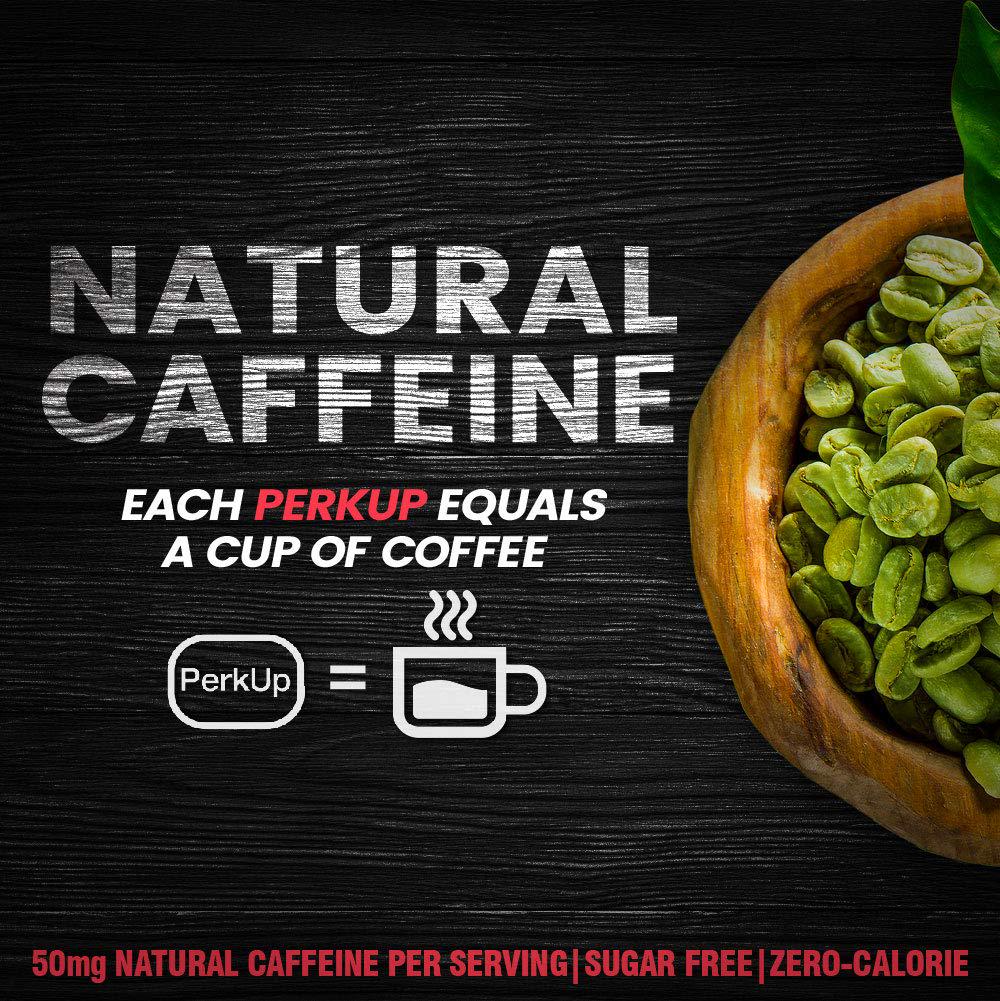 PerkUp Energy Booster (Strawberry Shock, 20) - A Healthy Alternative to Energy Drinks. Natural Caffeine from Green Coffee Bean with Vitamins for Energy. No Sugar and no Crash.