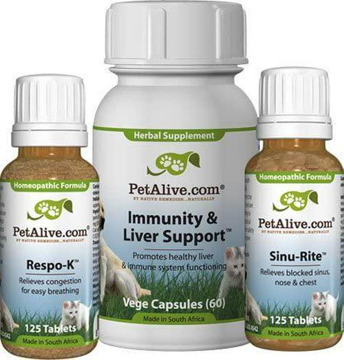 PetAlive Sinu-Rite, Respo-K and Immunity and Liver Support UltraPack