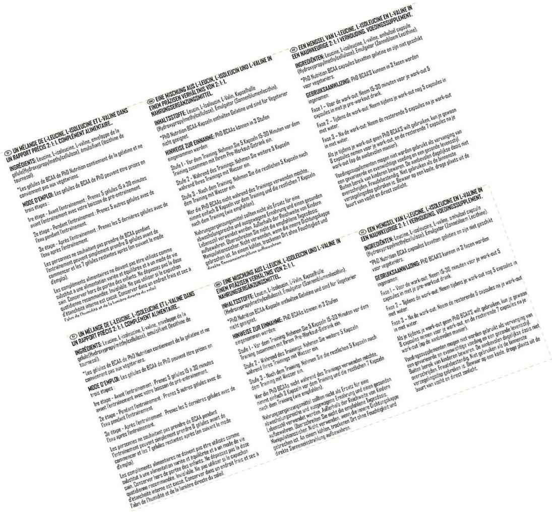 PhD Nutrition BCAA's, 195 Capsules