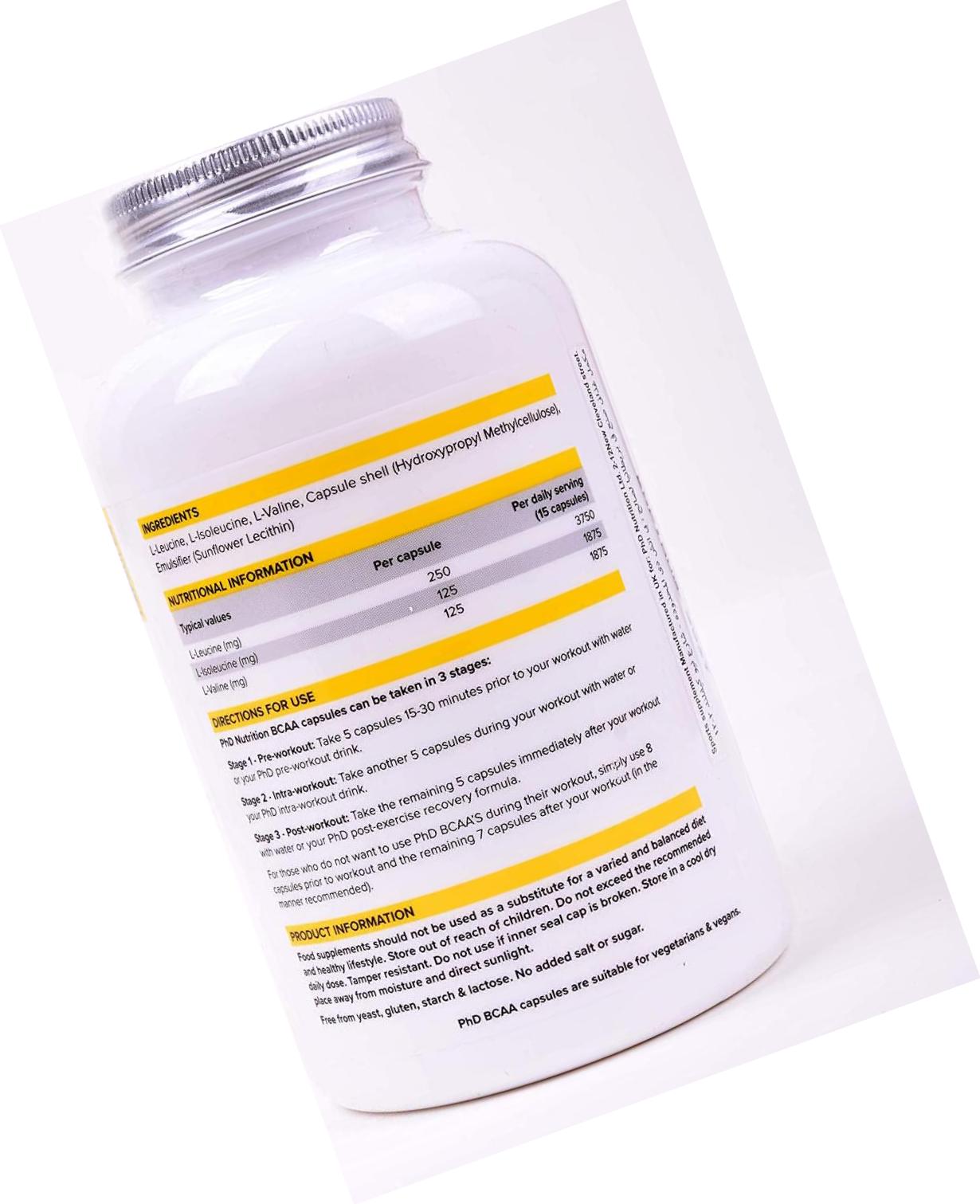 PhD Nutrition BCAA's, 195 Capsules