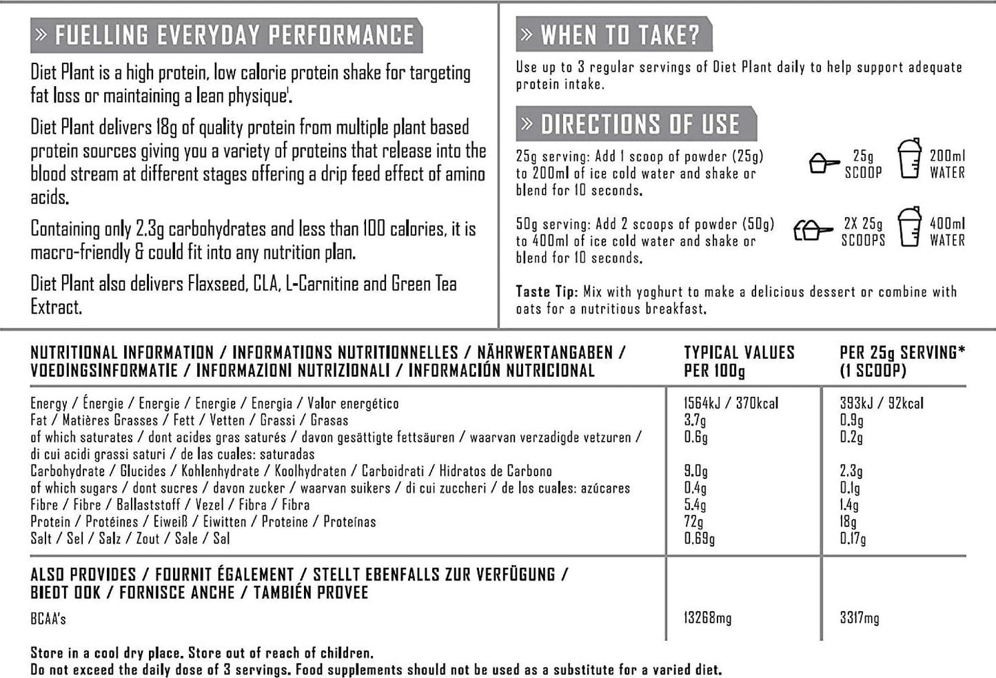 PhD Nutrition | Diet Plant | Vegan Protein Powder | Pea and Soya Protein Blend with CLA, BCAA s, L-Carnitine and Green Tea Extract | 100% Recyclable Packaging | Belgian Chocolate, 1kg (130847)