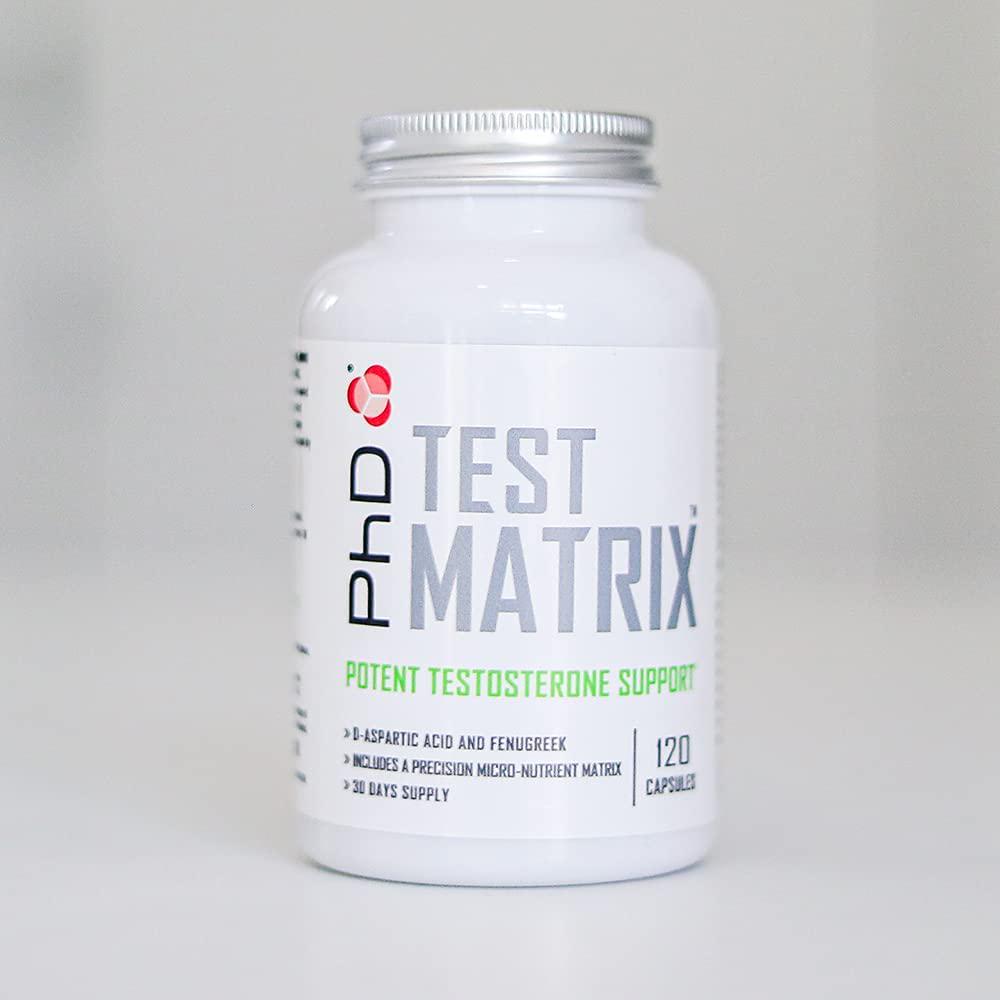 PhD Nutrition Test Matrix Testosterone Support, 120 Capsules, PHD-TESTMATRIX120S
