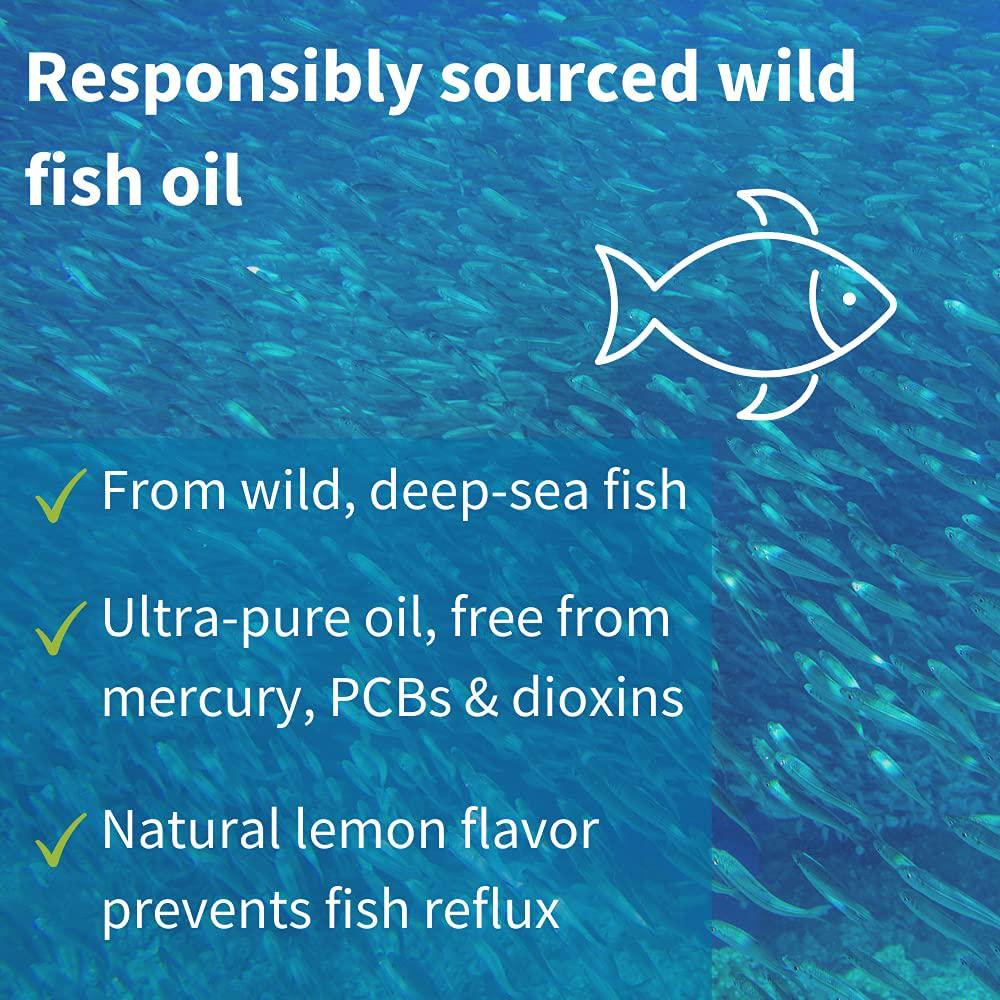 Pharmepa MAINTAIN EPA DHA Omega-3 Fish Oil and D3, 750/250 per serving, Odorless, 60 small softgels