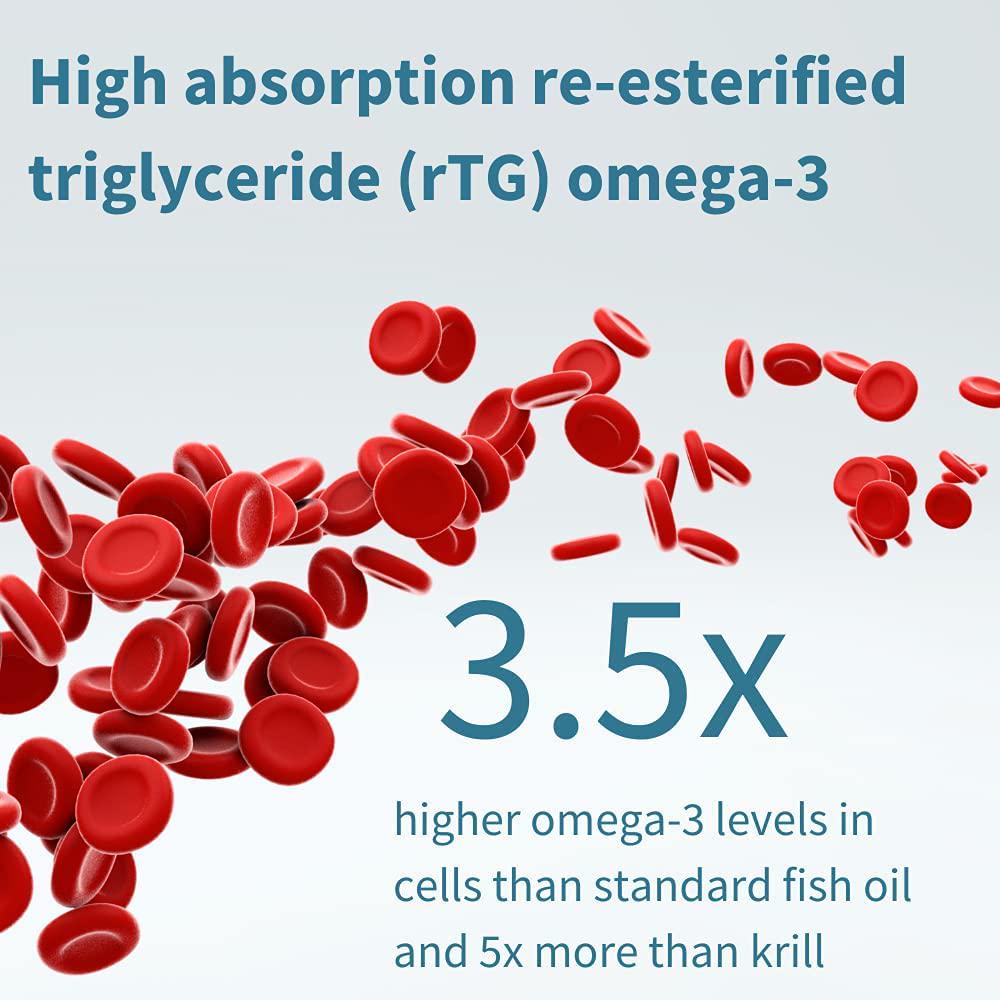 Pharmepa MAINTAIN EPA DHA Omega-3 Fish Oil and D3, 750/250 per serving, Odorless, 60 small softgels