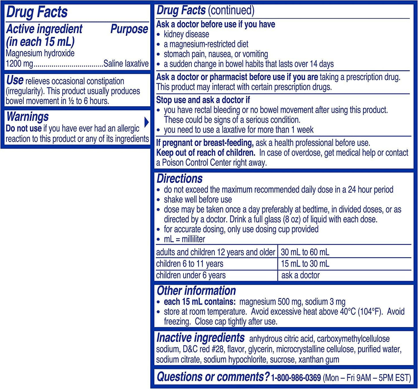 Phillips' Milk of Magnesia Liquid Laxative, Wild Cherry, 26 oz, Cramp Free and Gentle Overnight Relief Of Occasional Constipation, #1 Milk of Magnesia Brand (Packaging May Vary)