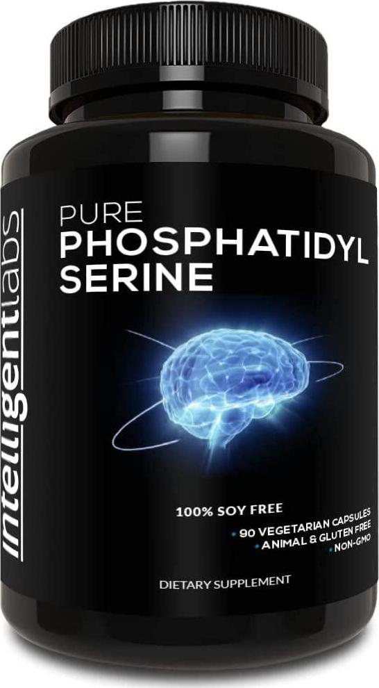 Phosphatidylserine 100mg, 100% Soy Free, Best Pure Phosphatidylserine, Intelligent Labs