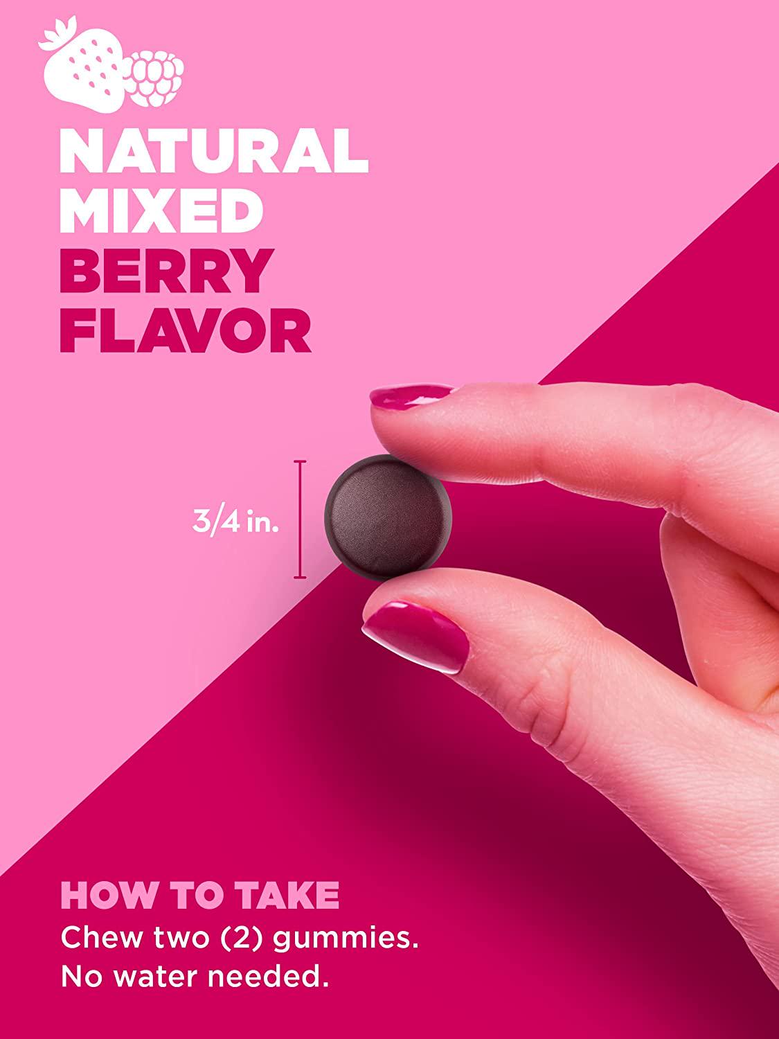 Pink Simply Radiant Multivitamin for Women | 60 Natural Mixed Berry Flavor Gummies | Nutrients from A to Z | Plus Collagen and Biotin | Non-GMO and Gluten Free | Created by Women for Women