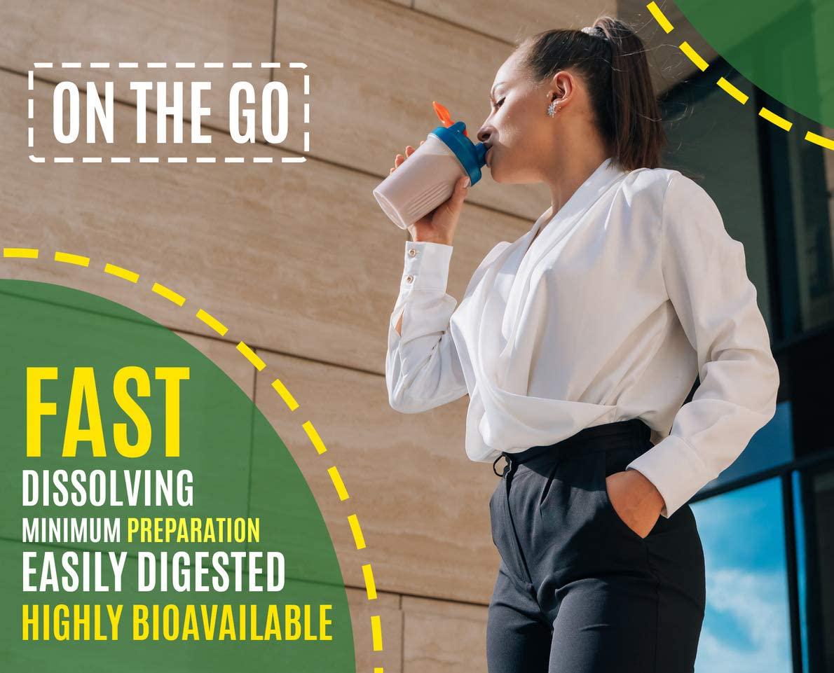 Plant Based - 100% Pure Organic Hydrolyzed Pea Protein Powder - Canada Grown Yellow Pea, Vegan Natural Unflavored, Dairy Free, Gluten Free, Soy Free, Sugar Free, Non-GMO with BCAA 2.62lb