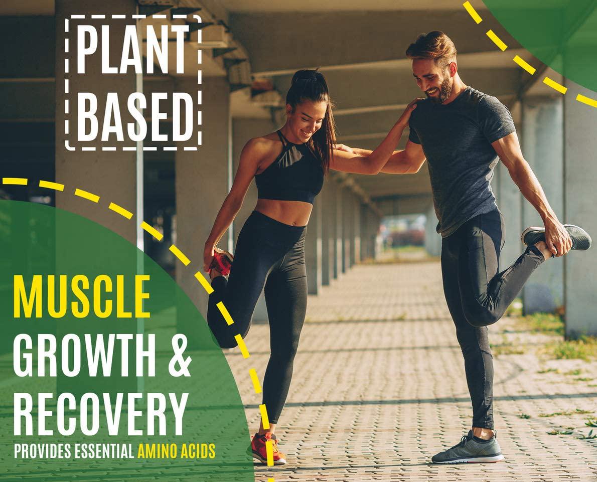 Plant Based - 100% Pure Organic Hydrolyzed Pea Protein Powder - Canada Grown Yellow Pea, Vegan Natural Unflavored, Dairy Free, Gluten Free, Soy Free, Sugar Free, Non-GMO with BCAA 2.62lb