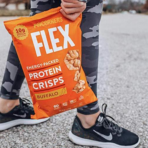Popcorners Flex Protein Crisps, 1 Oz, Buffalo, 20 Count