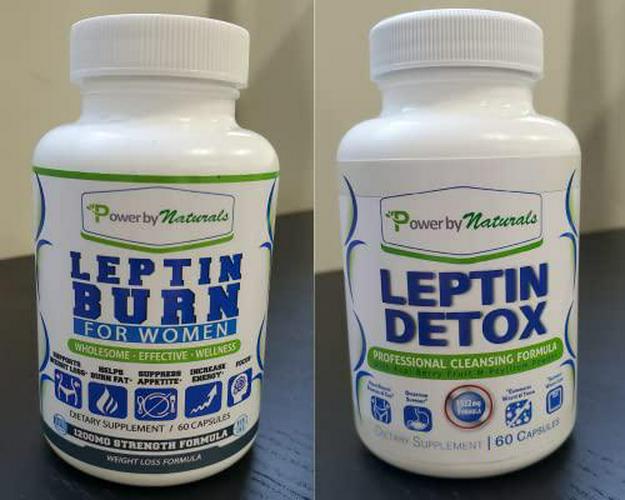 Power By Naturals Leptin Detox and Leptin Burn Supplements | Natural Weight Loss, Appetite Suppressant, Metabolism Booster and Digestive Support | Thermogenic Fat Burner | 1 Month Supply
