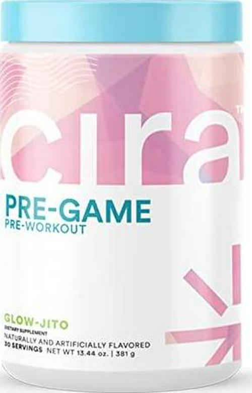 Pre-Game Pre Workout Powder for Women - Preworkout Energy Supplement for Nitric Oxide Boosting, Endurance, Focus, and Strength - 30 Servings, Glow-Jito