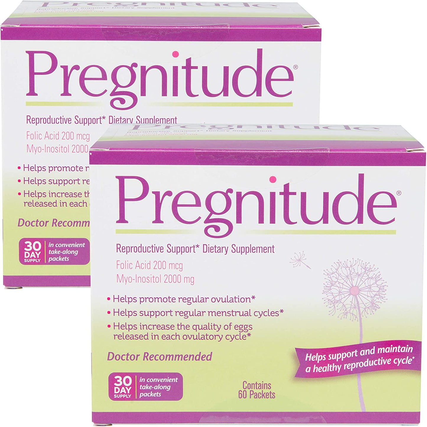Pregnitude Reproductive and Dietary Supplement, 120 Fertility Support Packets